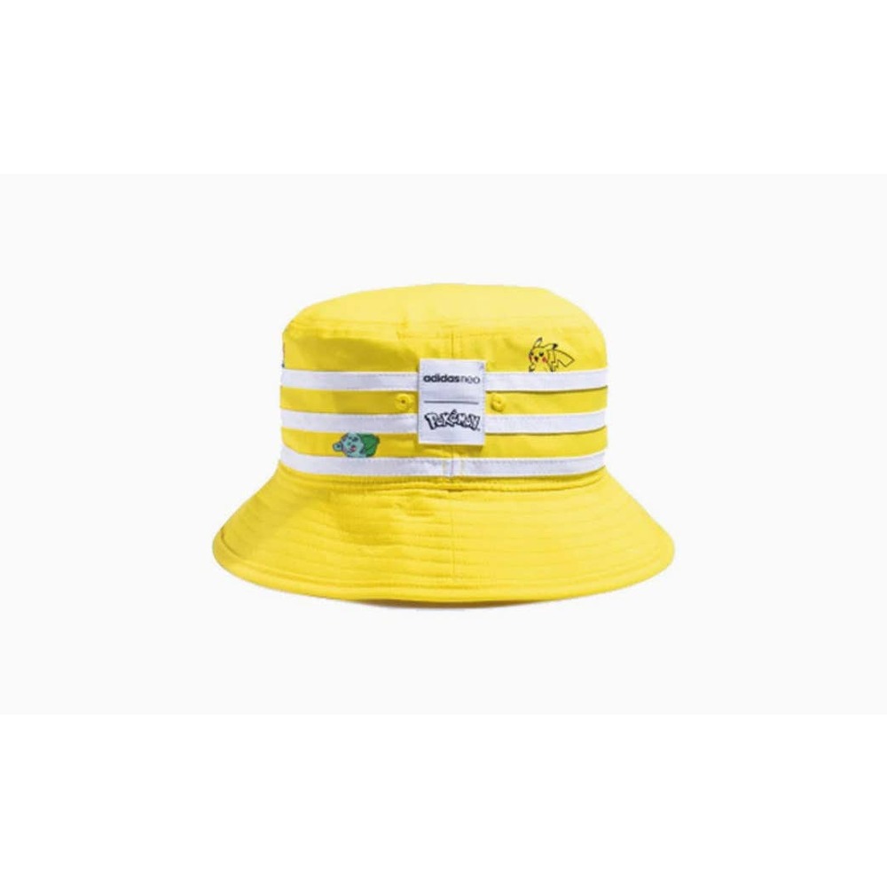 NWOT adidas NEO x Pokemon Yellow Fisherman's Bucket Hat FR5584
